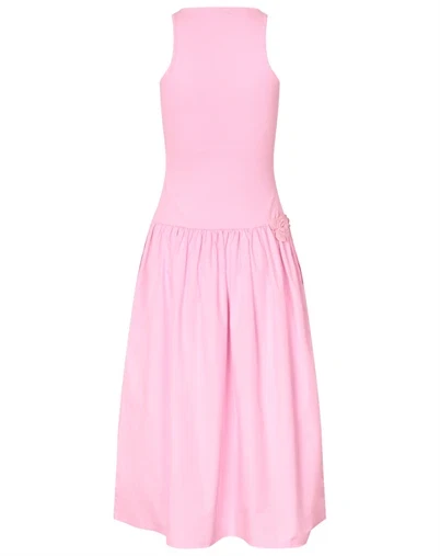 Stine Goya - Casual Tank Midi Kjole - Cherry Blossom